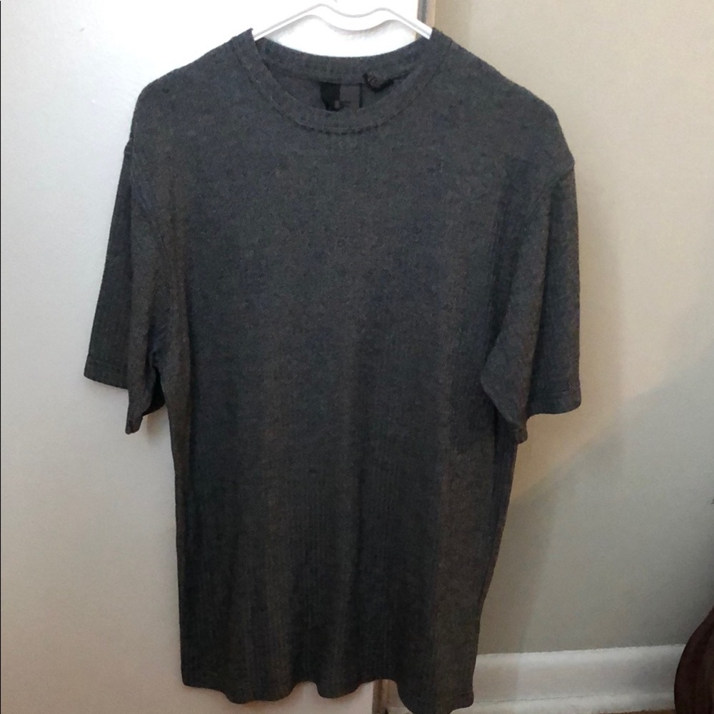 JF J.Ferrar Men’s Gray Short Sleeve Tee Classic Crew Neck